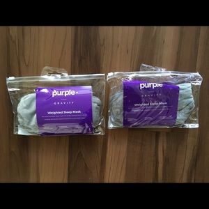 New Purple Weighted Sleep Masks x 2